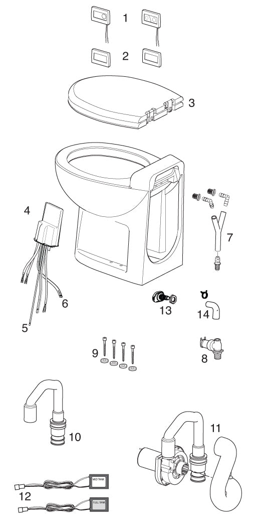 Thetford 36398 Controller for TECMA Silence Plus Permanent RV Toilet – RVe  Parts