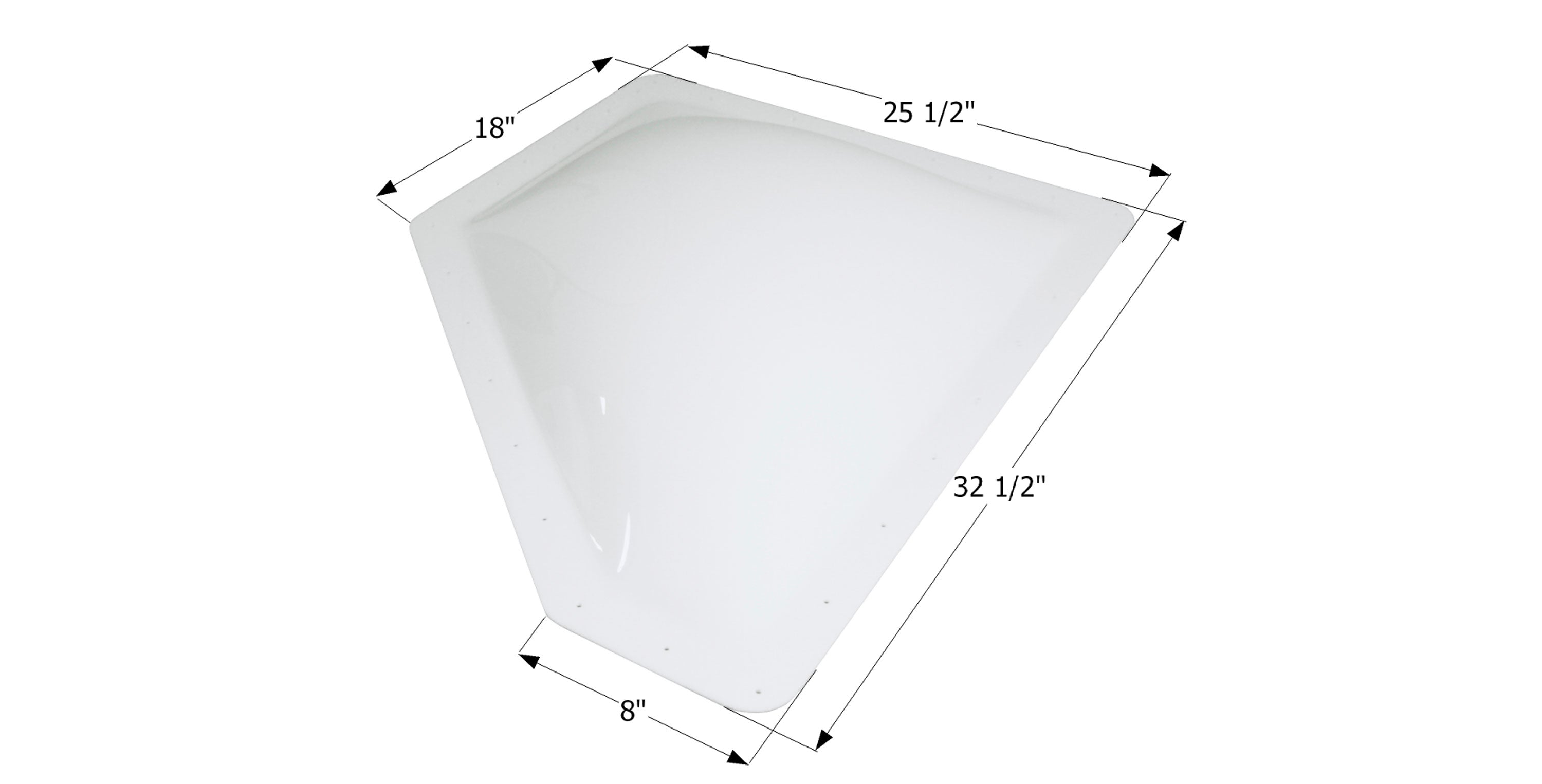 Icon 12372 RV Skylight NSL29 - 32.5 x 25.5 with Neo Angle, White – RVe  Parts