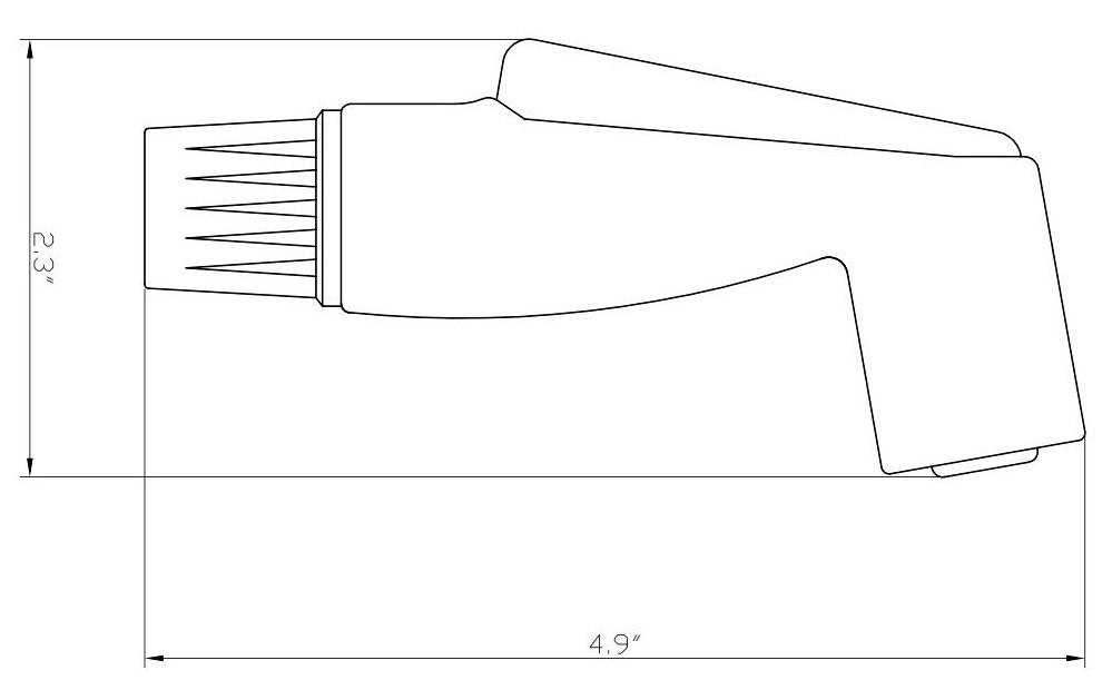 Dura Faucet Side Spray with Hose Replacement - Satin Nickel DF-RK810-SN