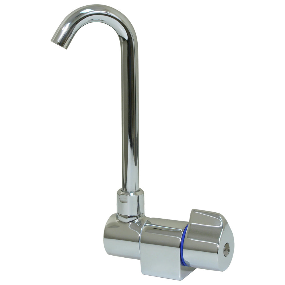 Scandvik 10180P Ceramic Family Tap w/Folding Spout - Chrome Finish