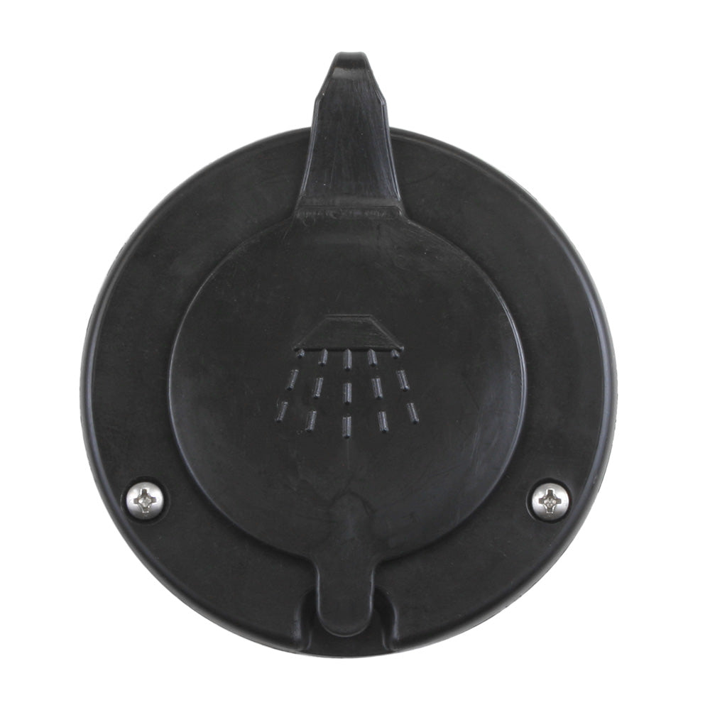 Scandvik 10262P Black Cap & Container f/Scandvik Recessed Shower