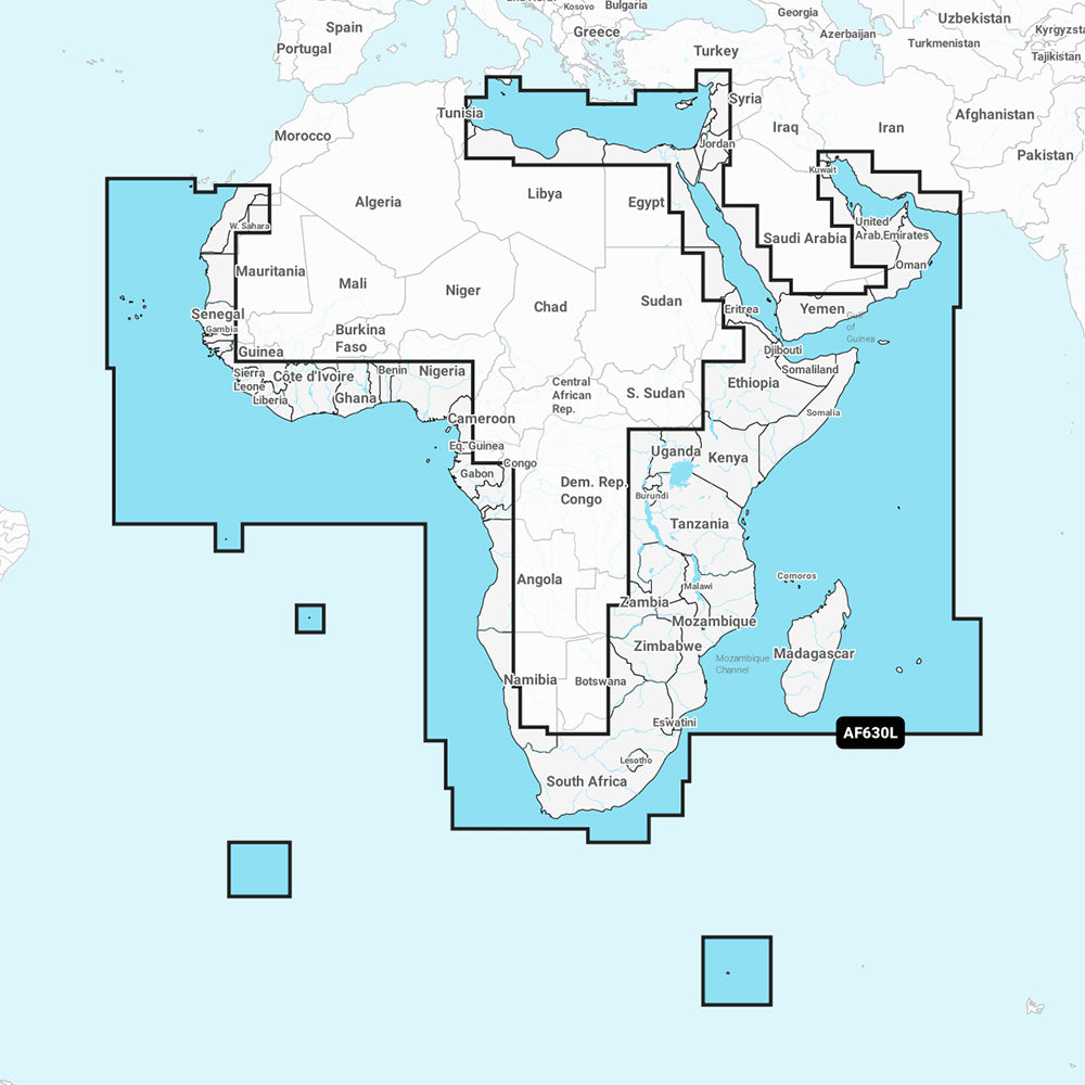 Navionics 010-C1307-30 NAAF630L - Africa & Middle East - Navionics+