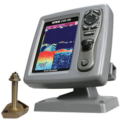 SI-TEX CVS-126 Dual Frequency Color Echo Sounder w/600kW Thru-Hull Transducer 1700/50/200T-CX CVS-1266TH1