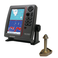 SI-TEX SVS-760CF Dual Frequency Chartplotter/Sounder w/Navionics+ Flexible Coverage & 1700/50/200T-CX Transducer SVS-760CFTH