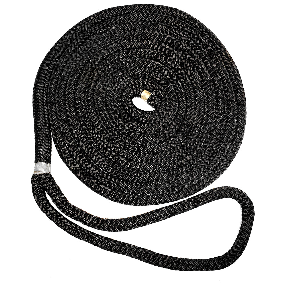 New England Ropes 3/4" Double Braid Dock Line - Black - 50' C5054-24-00050