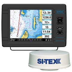 SI-TEX NavPro 1200 w/MDS-12 WiFi 24" Hi-Res Digital Radome Radar w/10M Cable NAVPRO1200R