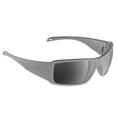 H2Optix Stream Sunglasses Matt Grey, Grey Silver Flash Mirror Lens Cat.3 - AntiSalt Coating w/Floatable Cord H2022