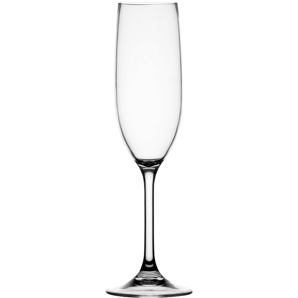 Marine Business Non-Slip Flute Glass Party - CLEAR TRITAN - Set of 6 28105C