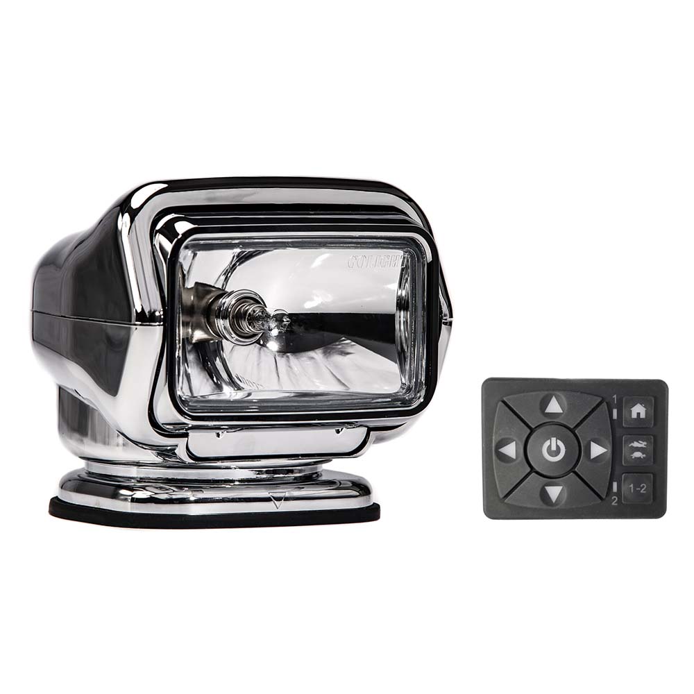 Golight Stryker ST Series Permanent Mount Chrome 12V Halogen w/Hard Wired Dash Mount Remote 3026ST