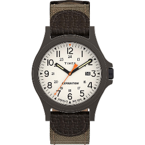 Timex Expedition Acadia Watch - Brown Natural Dial - Brown Strap TW4B23700