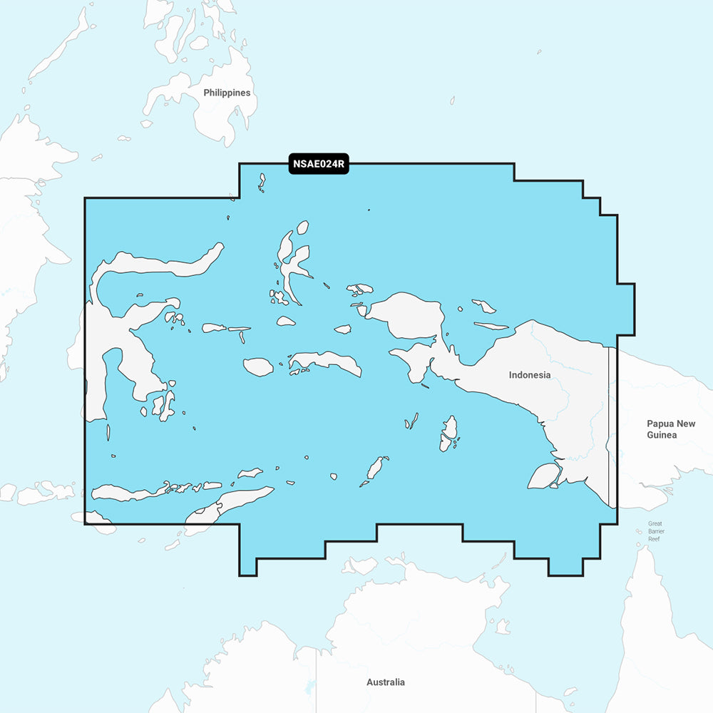 Garmin Navionics+ NSAE024R - Central West Papua & East Sulawesi - Marine Chart 010-C1222-20