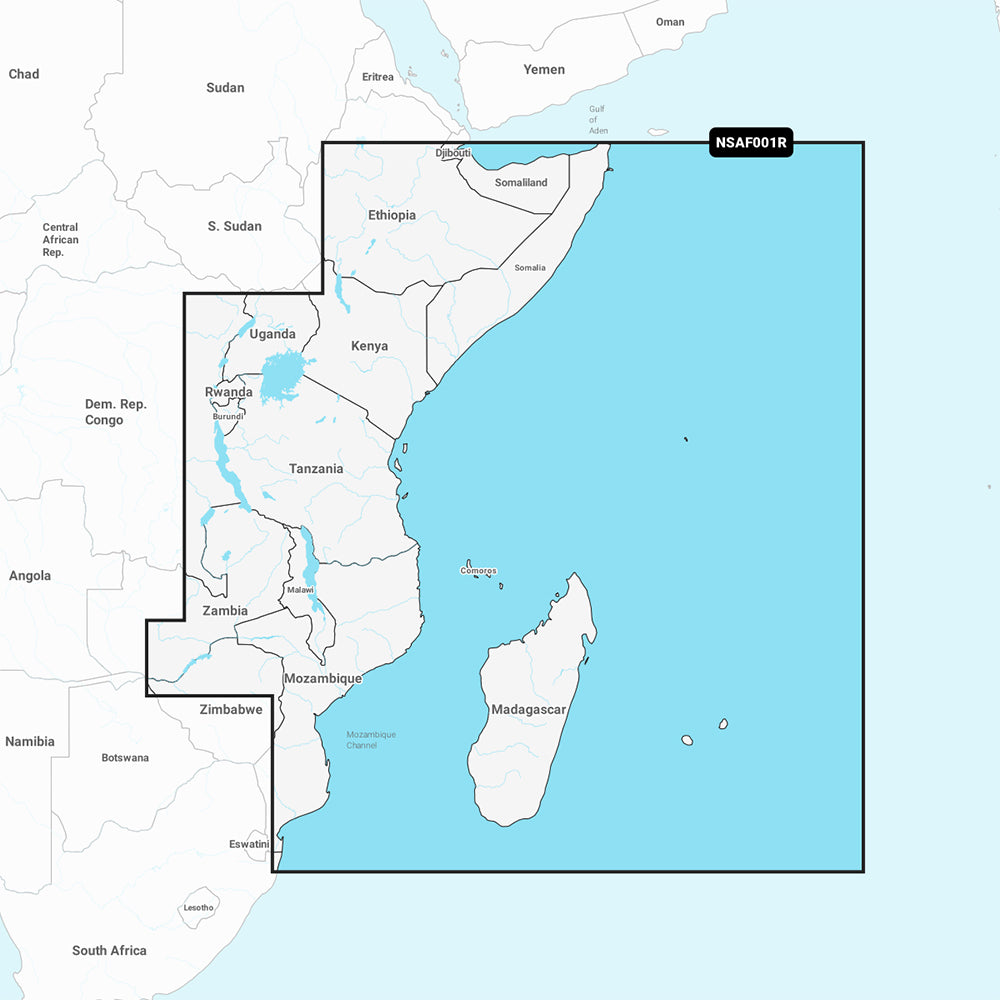 Garmin Navionics+ NSAF001R - Africa, East - Marine Chart 010-C1224-20