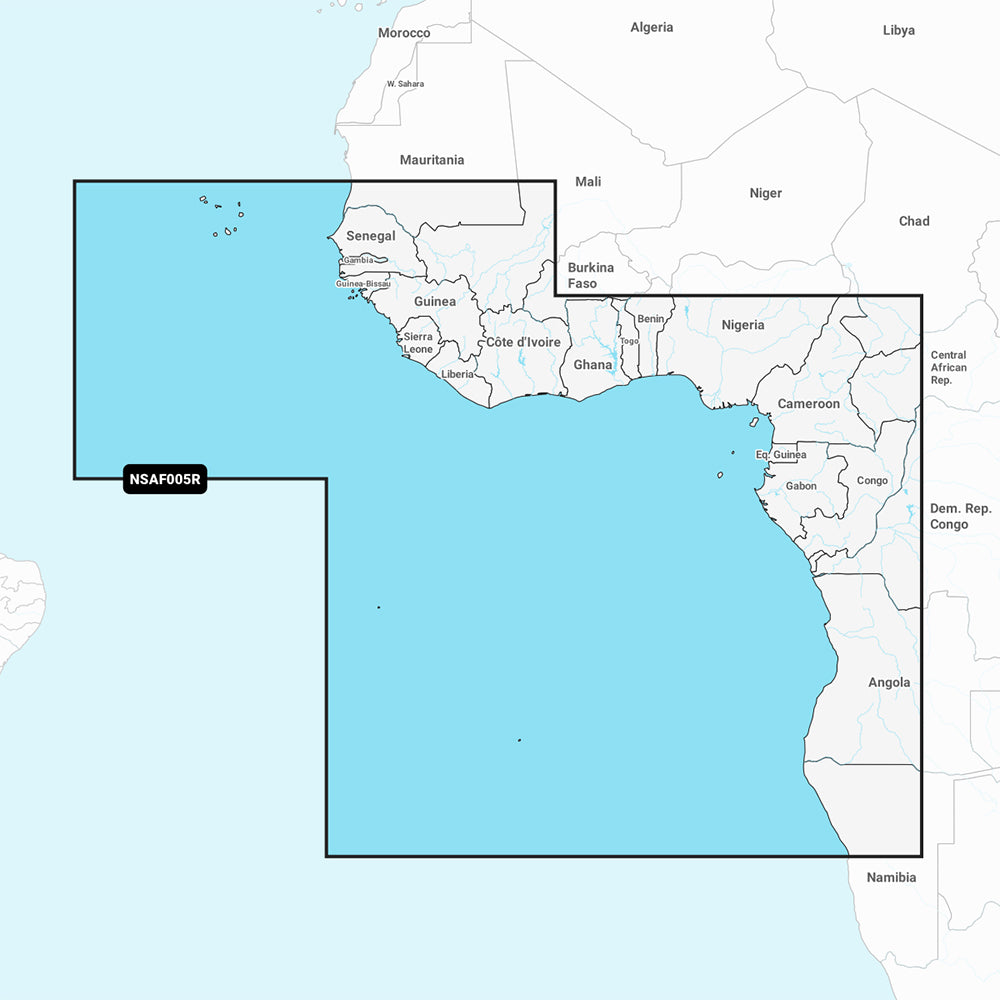 Garmin Navionics+ NSAF005R - Africa, West - Marine Chart 010-C1226-20