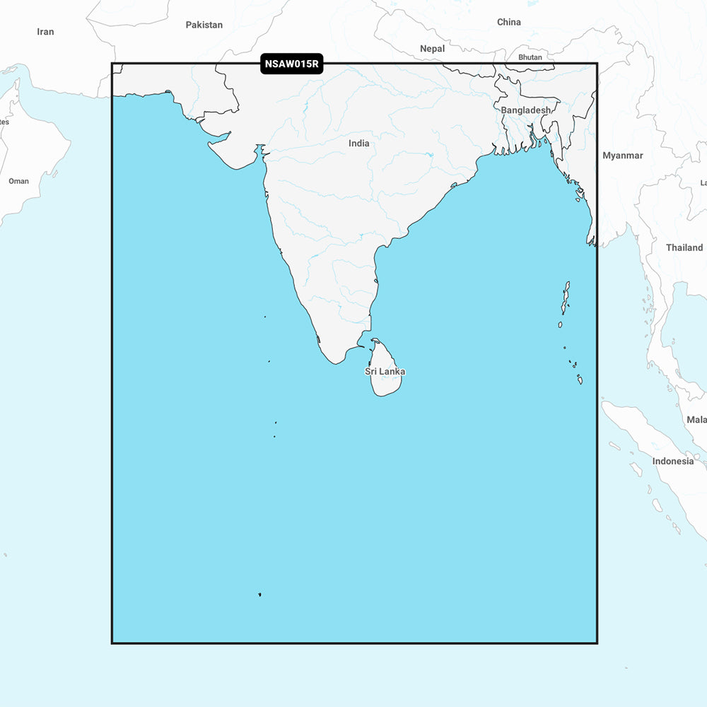 Garmin Navionics+ NSAW015R - Indian Subcontinent - Marine Chart 010-C1230-20