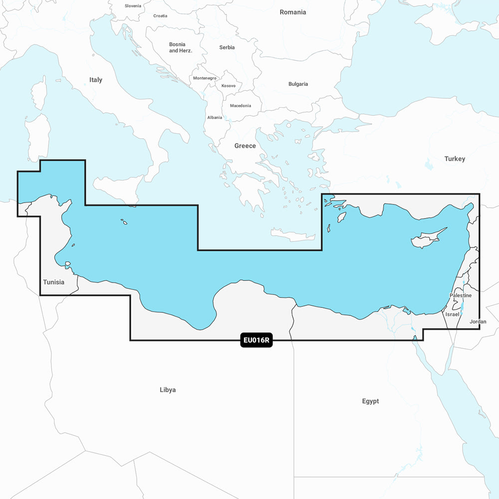 Garmin Navionics+ NSEU016R - Mediterranean Sea, Southeast - Marine Chart 010-C1241-20