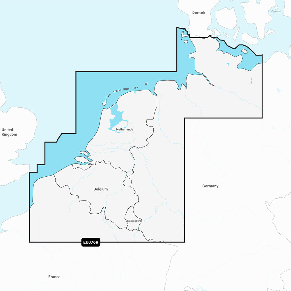 Garmin Navionics+ NSEU076R - Benelux & Germany, West - Marine Chart 010-C1242-20