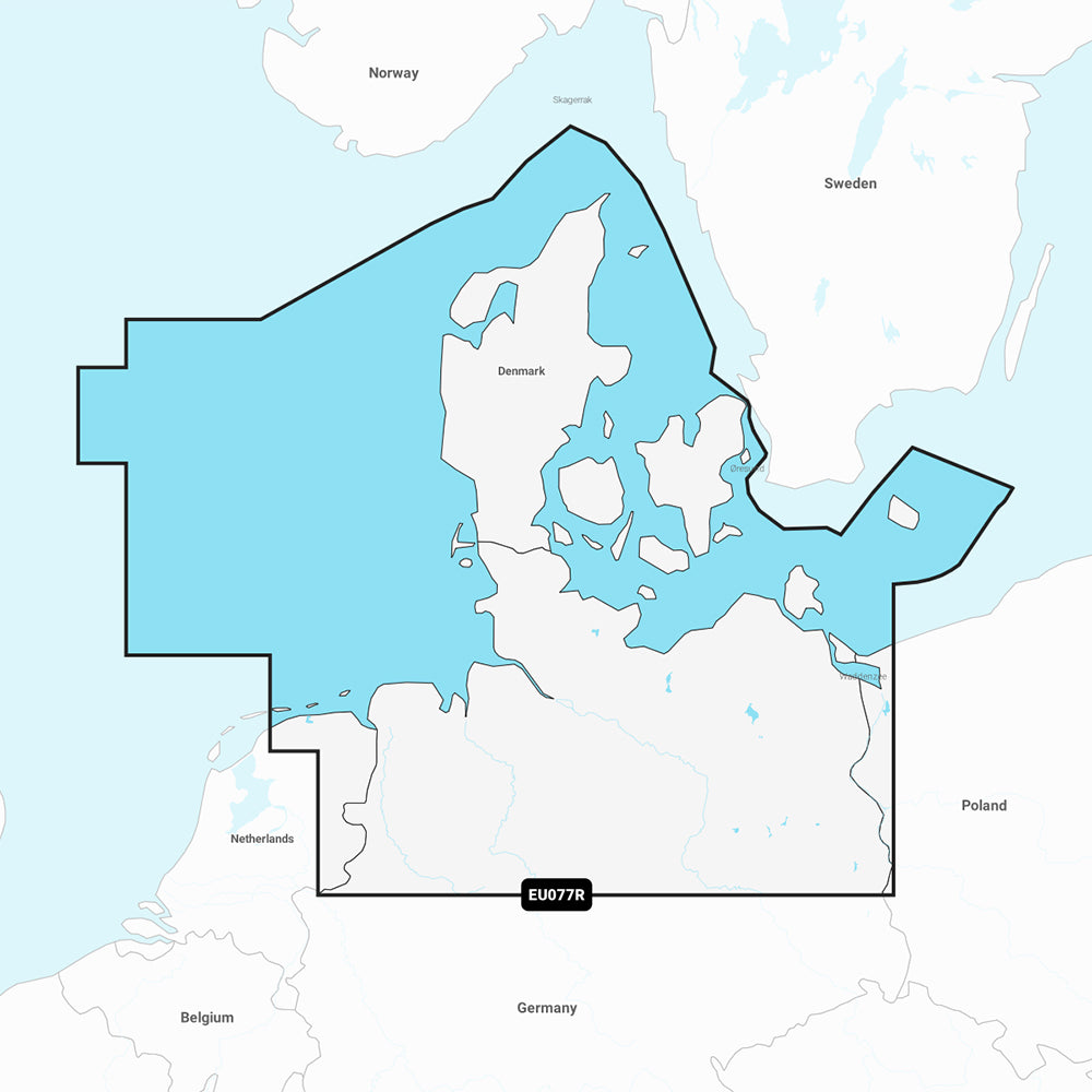 Garmin Navionics+ NSEU077R - Denmark & Germany, North - Marine Chart 010-C1243-20