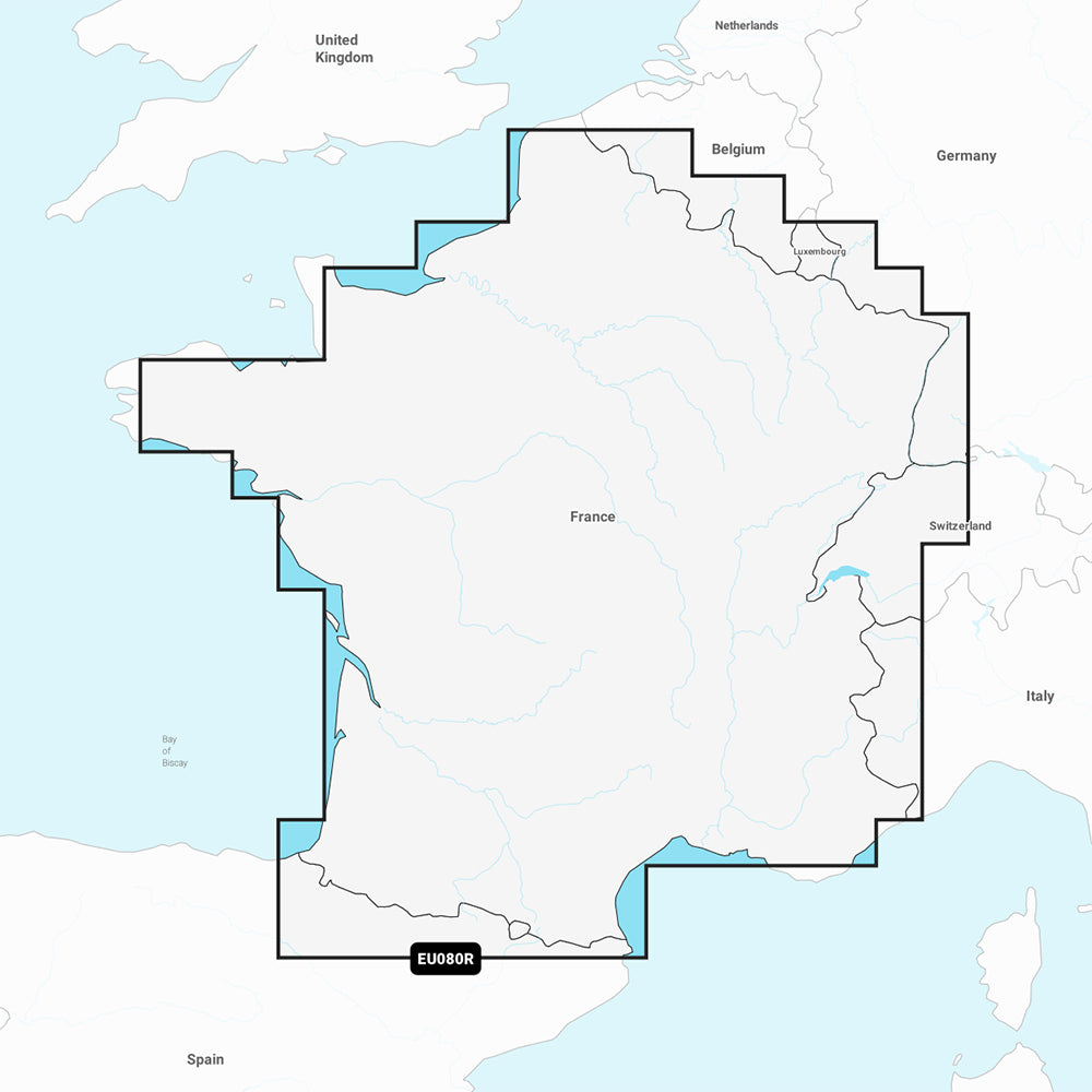 Garmin Navionics+ NSEU080R - France, Lakes & Rivers - Marine Chart 010-C1256-20