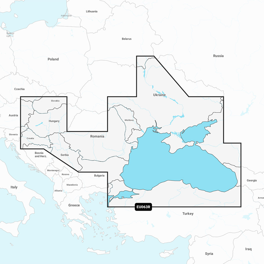 Garmin Navionics+ NSEU063R - Black Sea & Azov Sea - Marine Chart 010-C1258-20