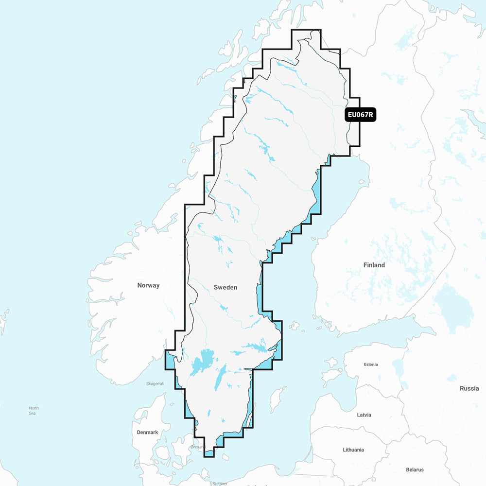 Garmin Navionics+ NSEU067R - Sweden Lakes & Rivers - Marine Chart 010-C1262-20