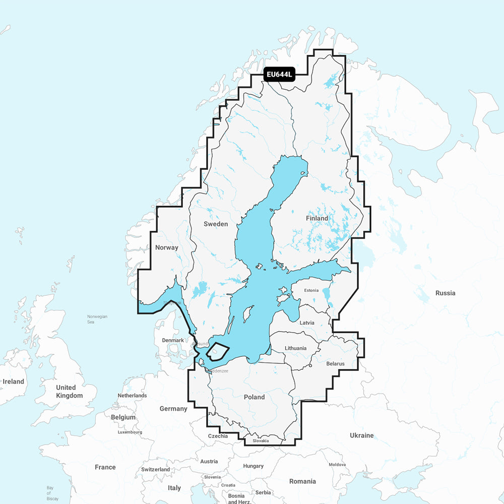 Garmin Navionics+ NSEU644L - Baltic Sea - Marine Chart 010-C1273-20