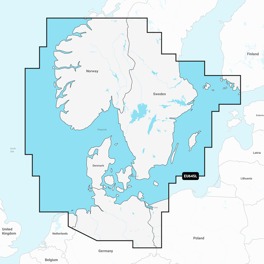 Garmin Navionics+ NSEU645L - Skagerrak & Kattegat - Marine Chart 010-C1274-20