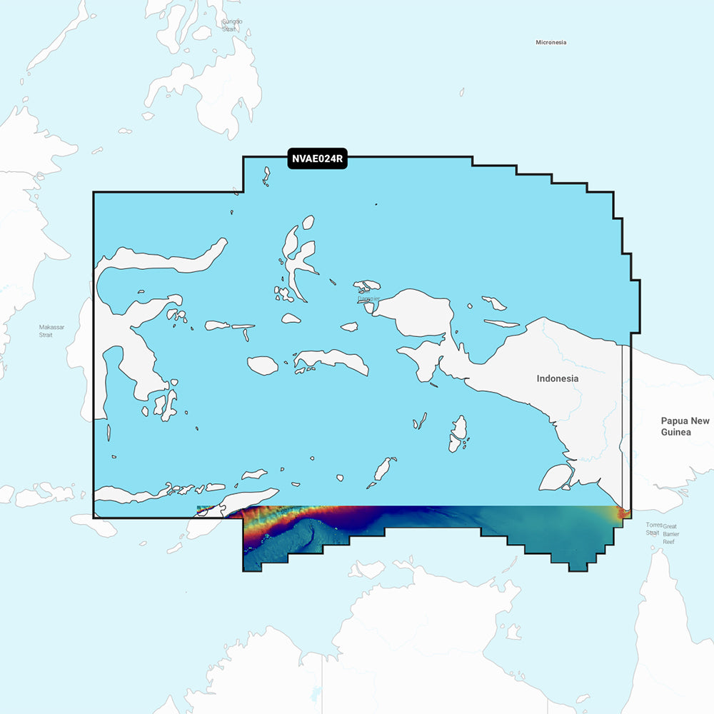 Garmin Navionics Vision+ NVAE024R - Central West Papua & East Sulawesi - Marine Chart 010-C1222-00