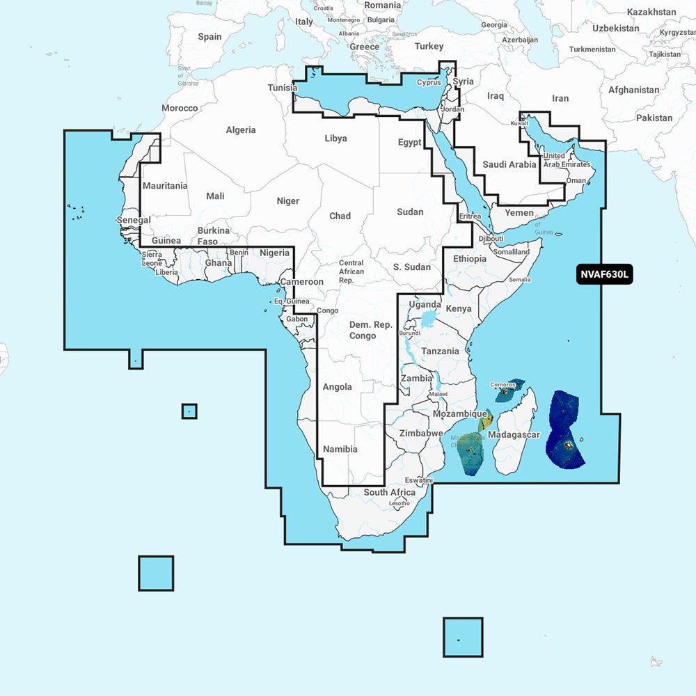 Garmin Navionics Vision+ NVAF630L - Africa & Middle East - Marine Chart 010-C1228-00