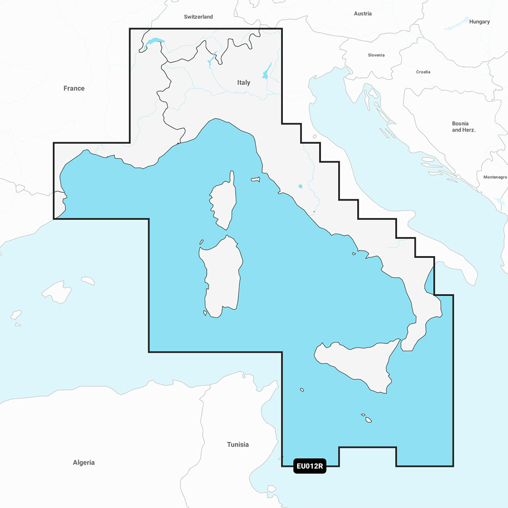 Garmin Navionics Vision+ NVEU012R - Mediterranean Sea, Central & West - Marine Chart 010-C1238-00