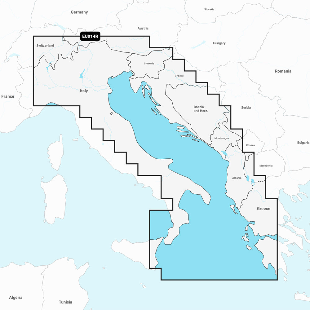 Garmin Navionics Vision+ NVEU014R - Italy, Adriatic Sea - Marine Chart 010-C1239-00