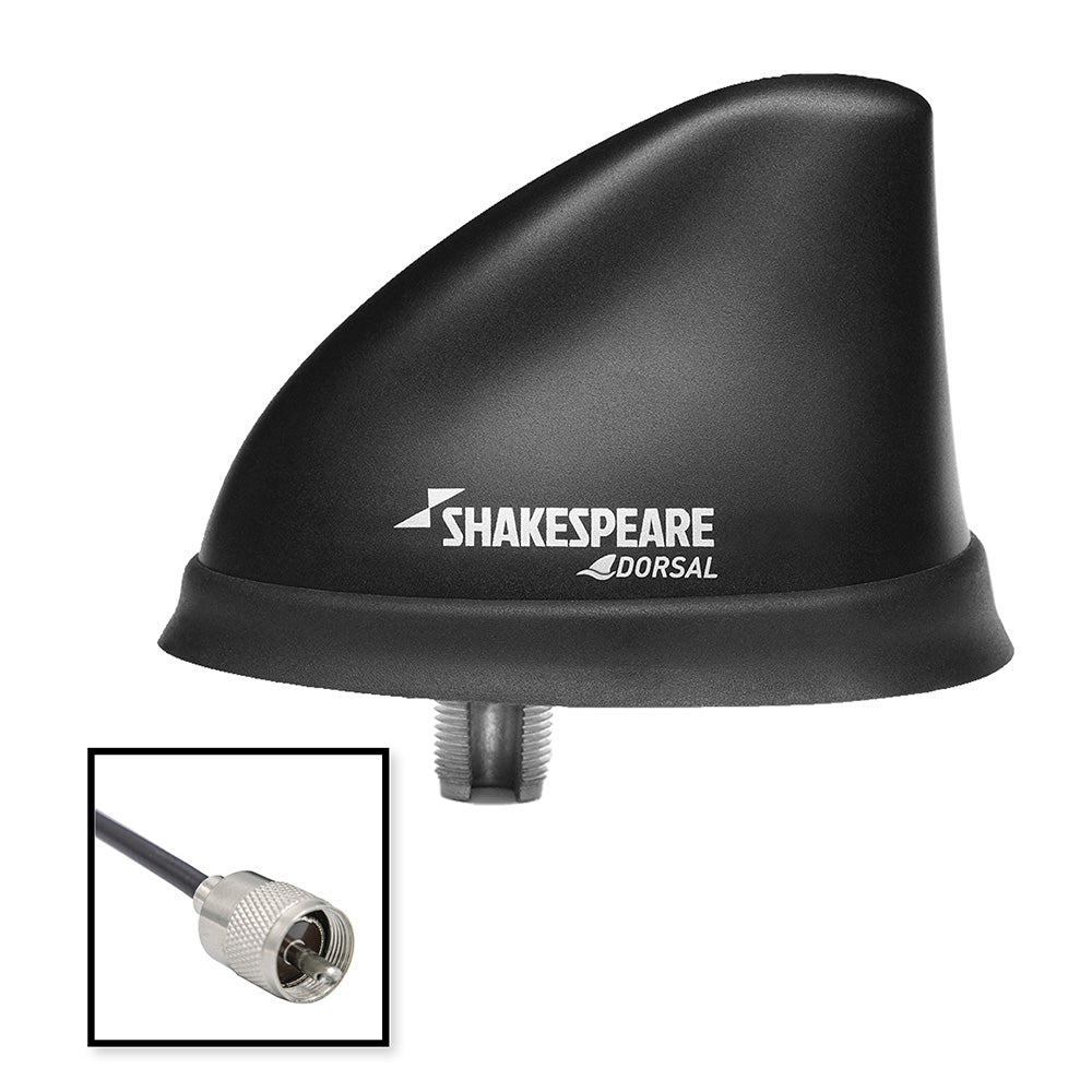 Shakespeare Dorsal Antenna Black Low Profile 26' RGB Cable w/PL-259 5912-DS-VHF