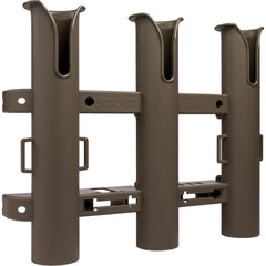 Sea-Dog 325034-1 Triple Threat Three Pole Rod Holder - Flat Dark Earth