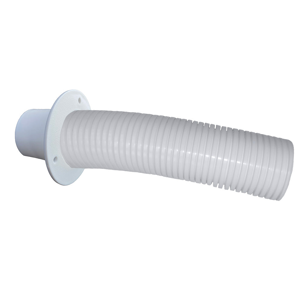 Trident Marine TFK-4W 4' White Stern Flex Hose w/Transom Flange