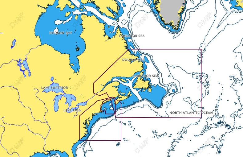 C-MAP CMAMNAM325MS Max Wide microSD Gulf of Maine Bathymetric