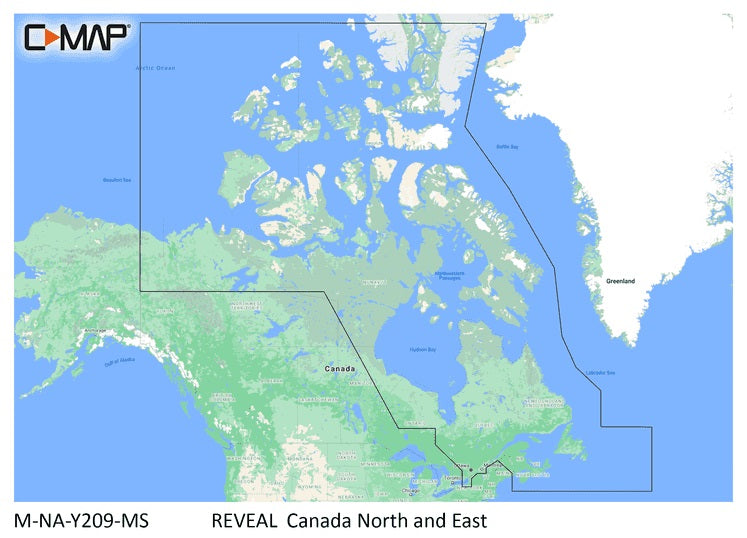 C-MAP M-NA-Y209-MS Reveal Coastal Canada North and East