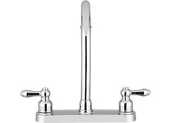 Dura Faucet Df-Pk340l-Cp Nonmetallic Hirise Rv Kitchen Faucet Chrome Polished