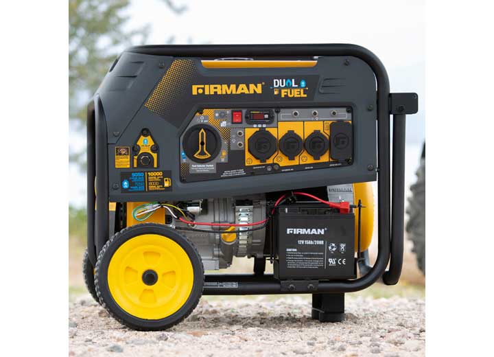 Firman H08051 Dual Fuel 10000/8000 Watt(Hybrid Series)Extended Run Time Generator Electric Start