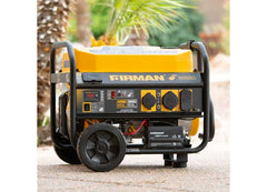 Firman P03608 Gas Powered 4550/3650 Watt Extend Run Portable Remote Start Generator W/Wheel Kit Carb Compliant