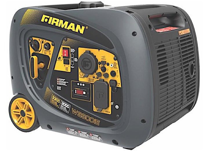 Firman W03082 Electric Start Gas Powered 3300/3000 Watt(Whisper Series)Extended Run Time Inverter Generator