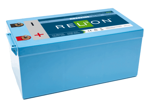 RELiON RB24V100 LiFePO4 Lithium Iron Phosphate 24V Battery, Group 24