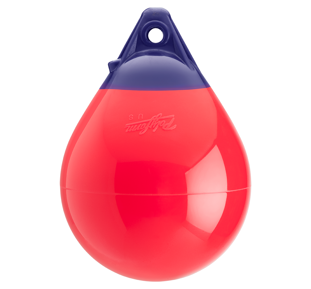 Polyform Red "A" Series Buoy, 8" Dia. 75404910