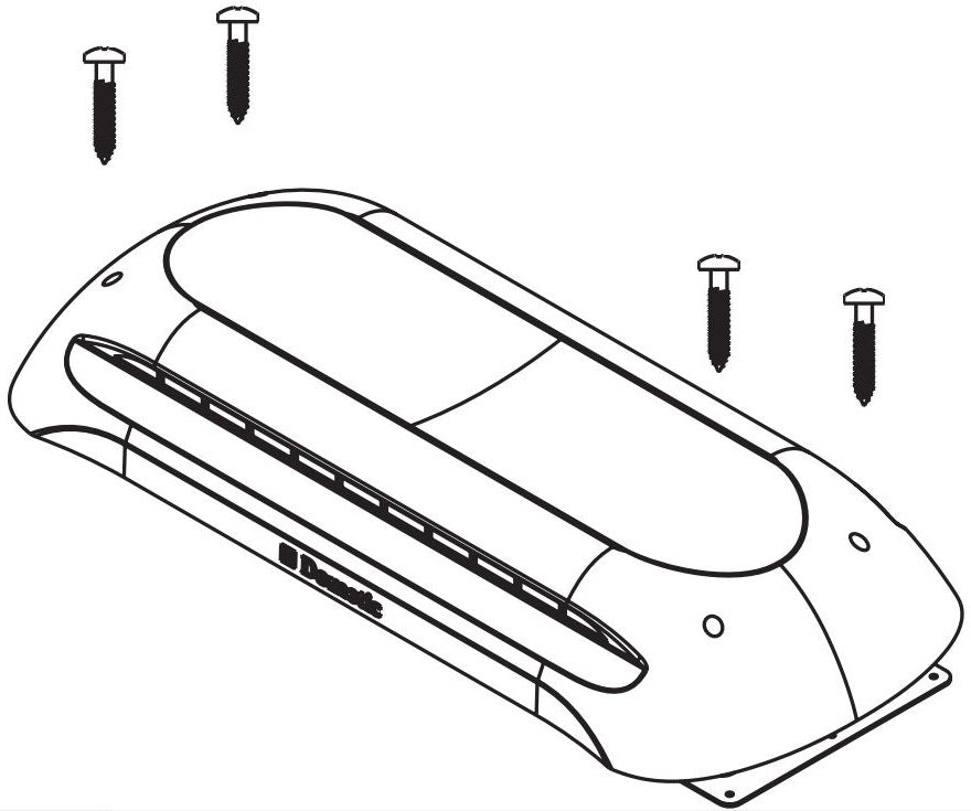 Dometic Refrigerator Roof Vent Kit, Black 3311236024