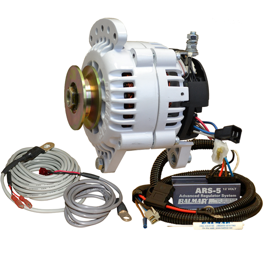 Balmar Alternator Kit w/ARS Regulator, Temp Sensors, Single 1/2" Pulley 60YP100SV