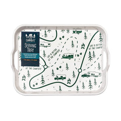 Camco XXX Melamine Tray, Green RV Map Design 53488