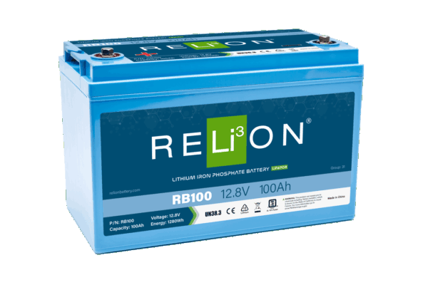 RELiON RB100 LiFePO4 Lithium Iron Phosphate 12V Battery, Group 31