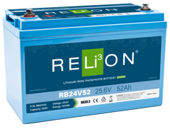 RELiON RB24V52 LiFePO4 Lithium Iron Phosphate 24V Battery, Group 24