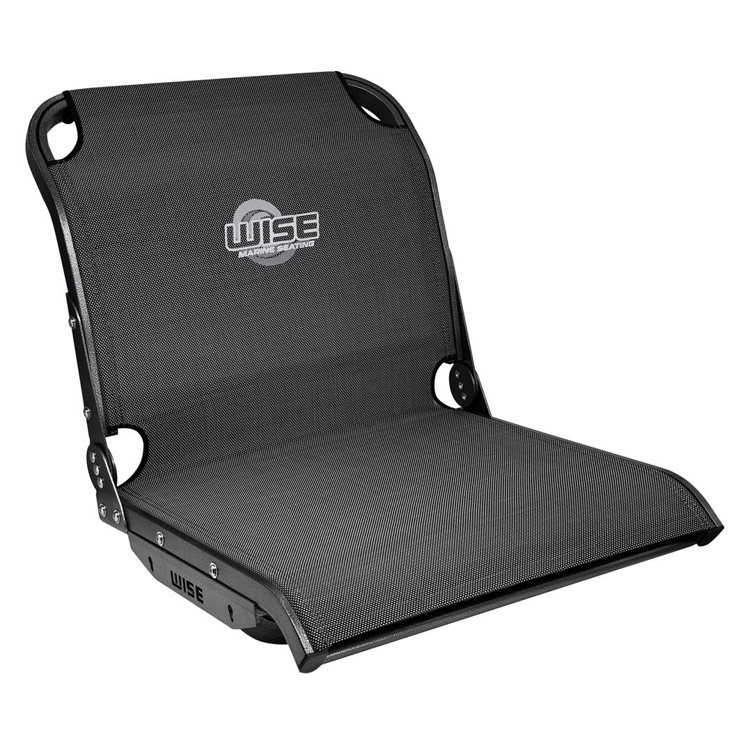 Wise 33741800 Aero X Boat Seat, Carbon Grey Mesh, Mid-Back