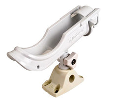 Attwood Adjustable Rod Holder With Bi-Axis Mount-White 5009W4