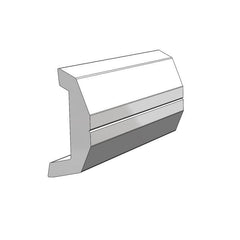 TACO Marine Rigid Vinyl Rub Rail, White, 1-7/8" H x 3/4" W x 20' L V213670WHA