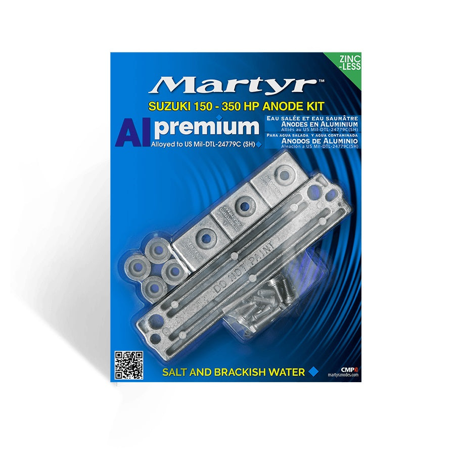 CMP Group Martyr CMSZ150350KITA Suzuki Anode Kit, 150-300HP, Aluminum MSZ150350A